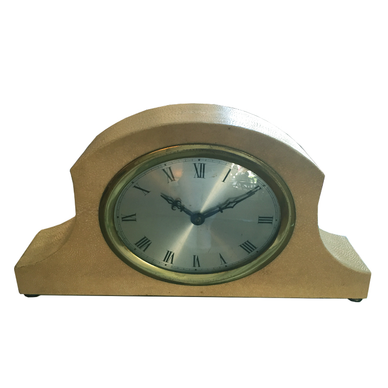 Orologio da tavolo in galuchat Francia 1930 - Table clock in shagreen and iFrance 1930